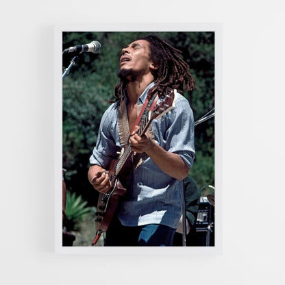 Póster Bob Marley canta