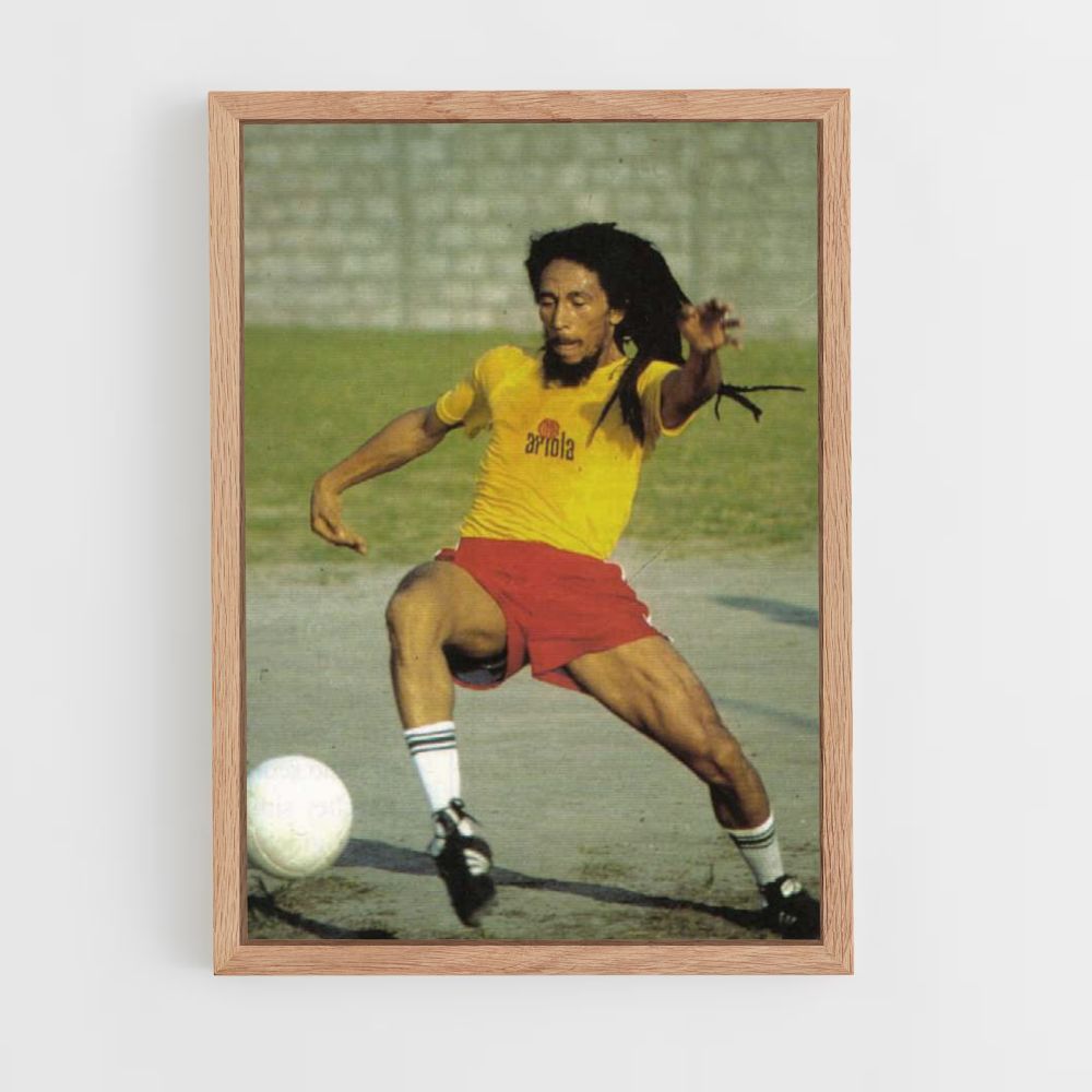 Póster Bob Marley Fútbol