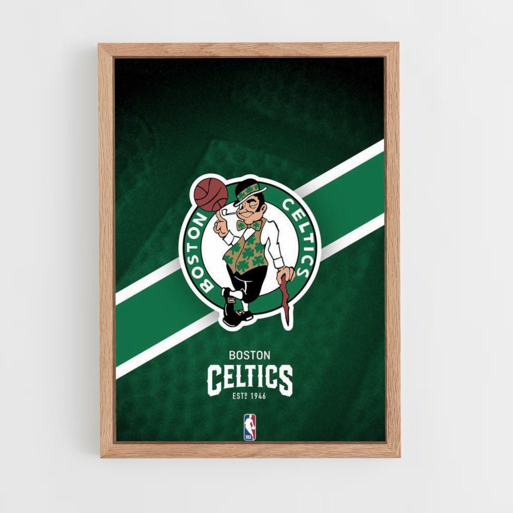 Póster Boston Celtics Verde