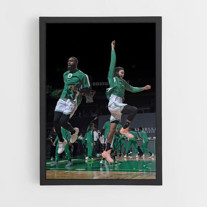 Salto de los Celtics de Boston Póster