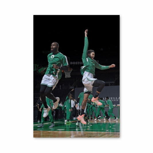 Salto de los Celtics de Boston Póster