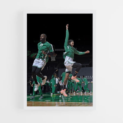 Salto de los Celtics de Boston Póster