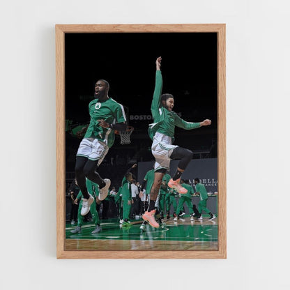 Salto de los Celtics de Boston Póster