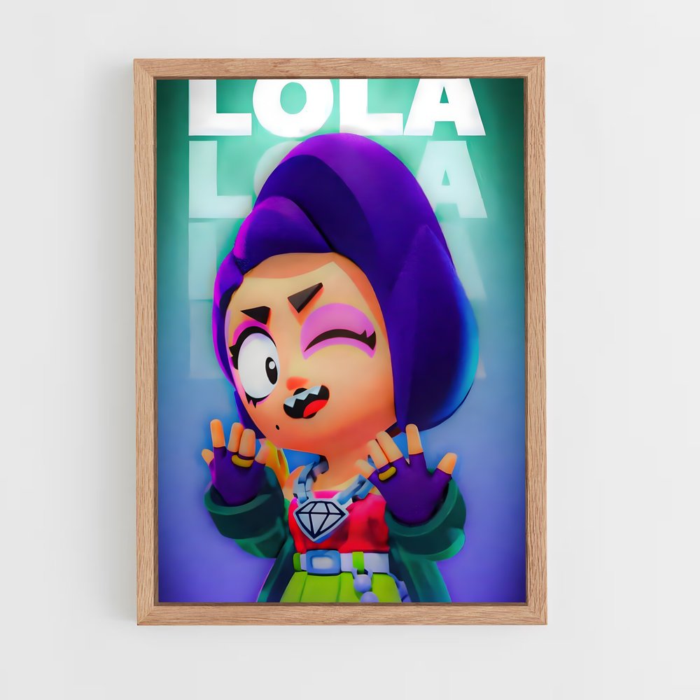brawl-stars-13 cadre Bois clair
