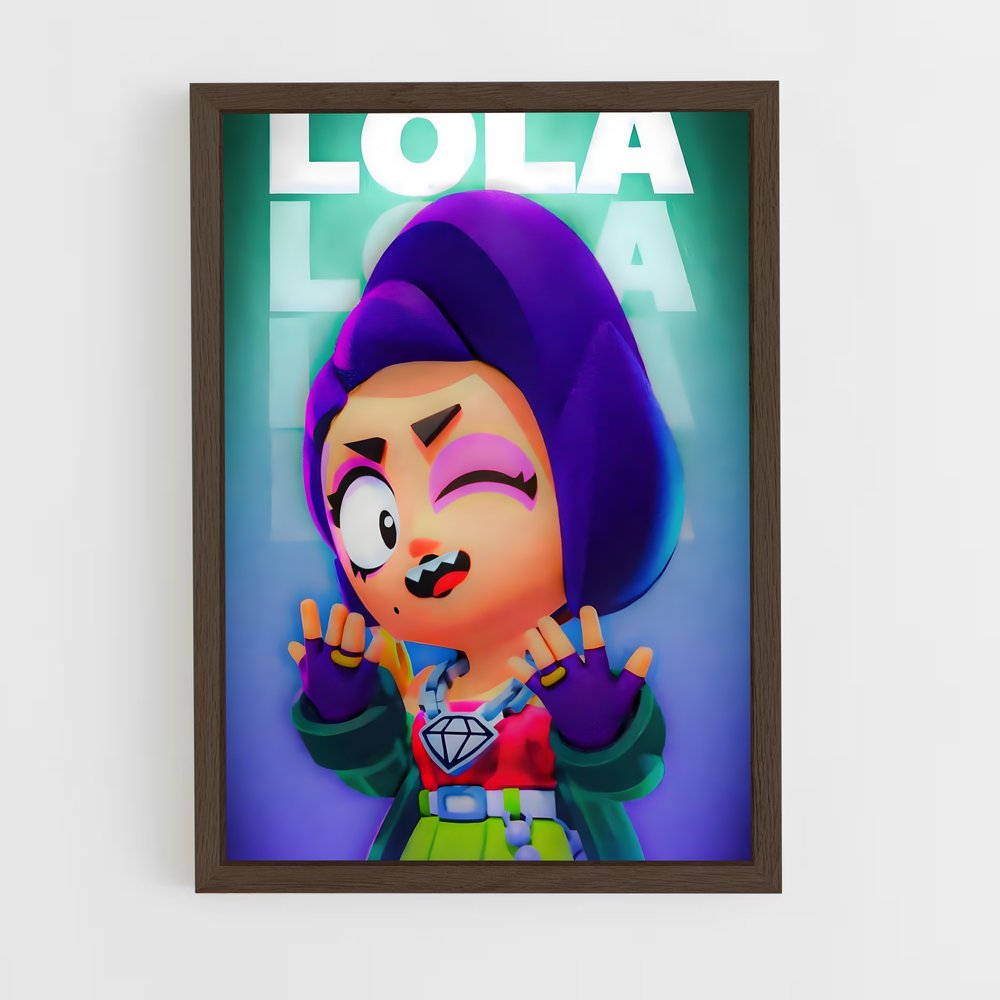 brawl-stars-13 cadre Bois foncé