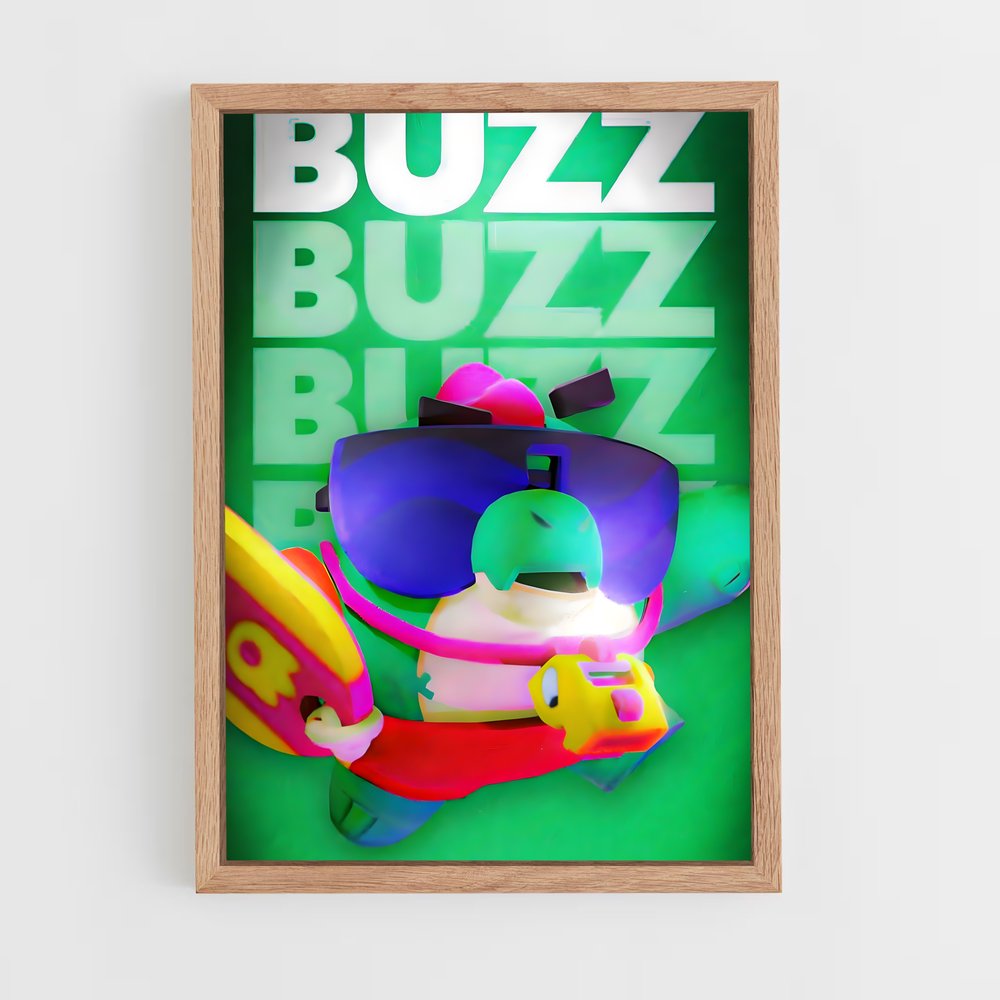 brawl-stars-14 cadre Bois clair