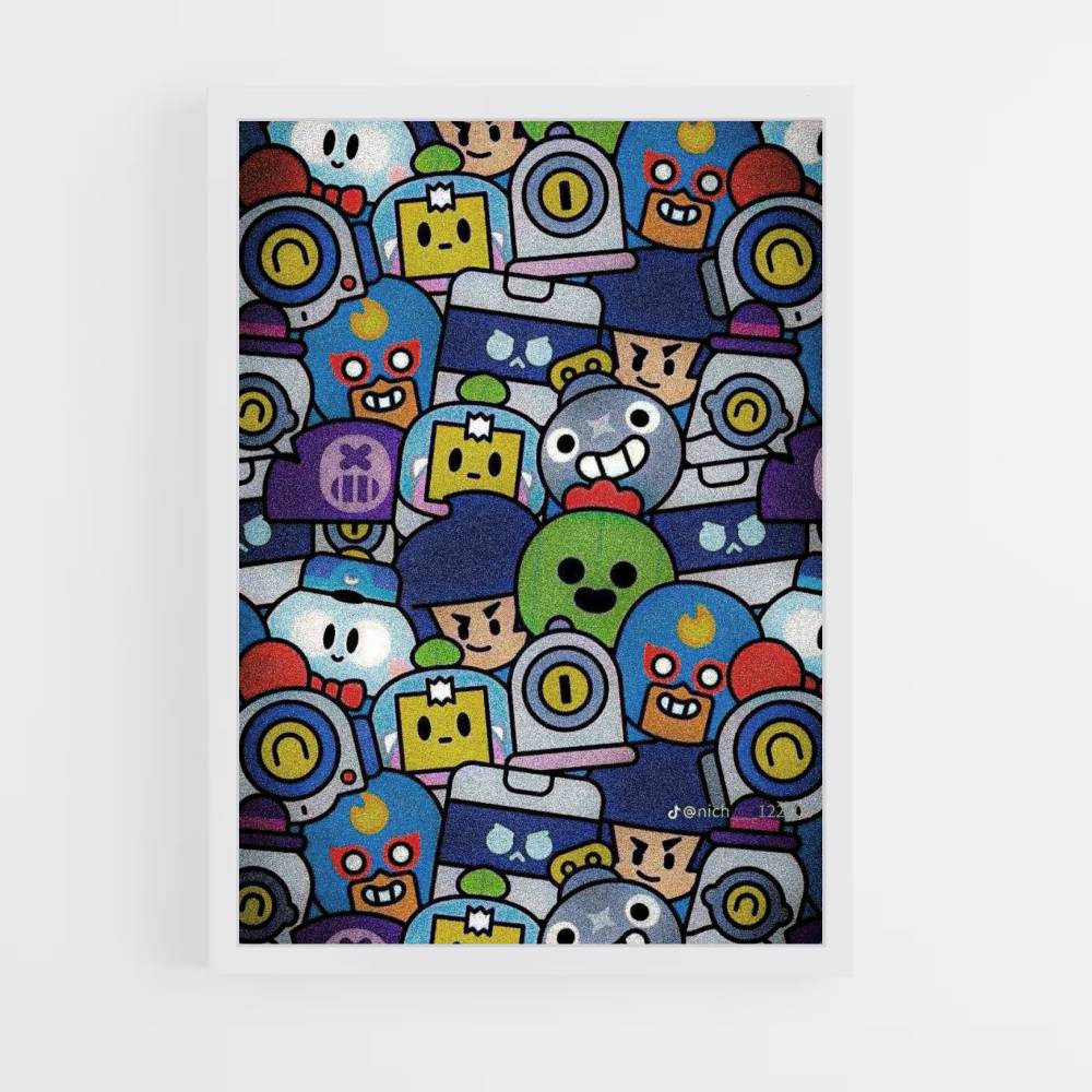 Póster Emoji Brawl Stars