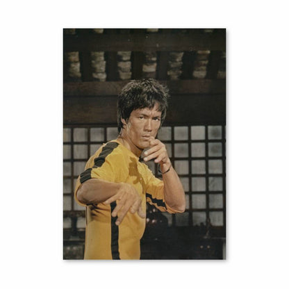 Poster Bruce Lee Combinaison Jaune