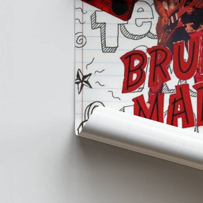 Póster Bruno Mars Rojo