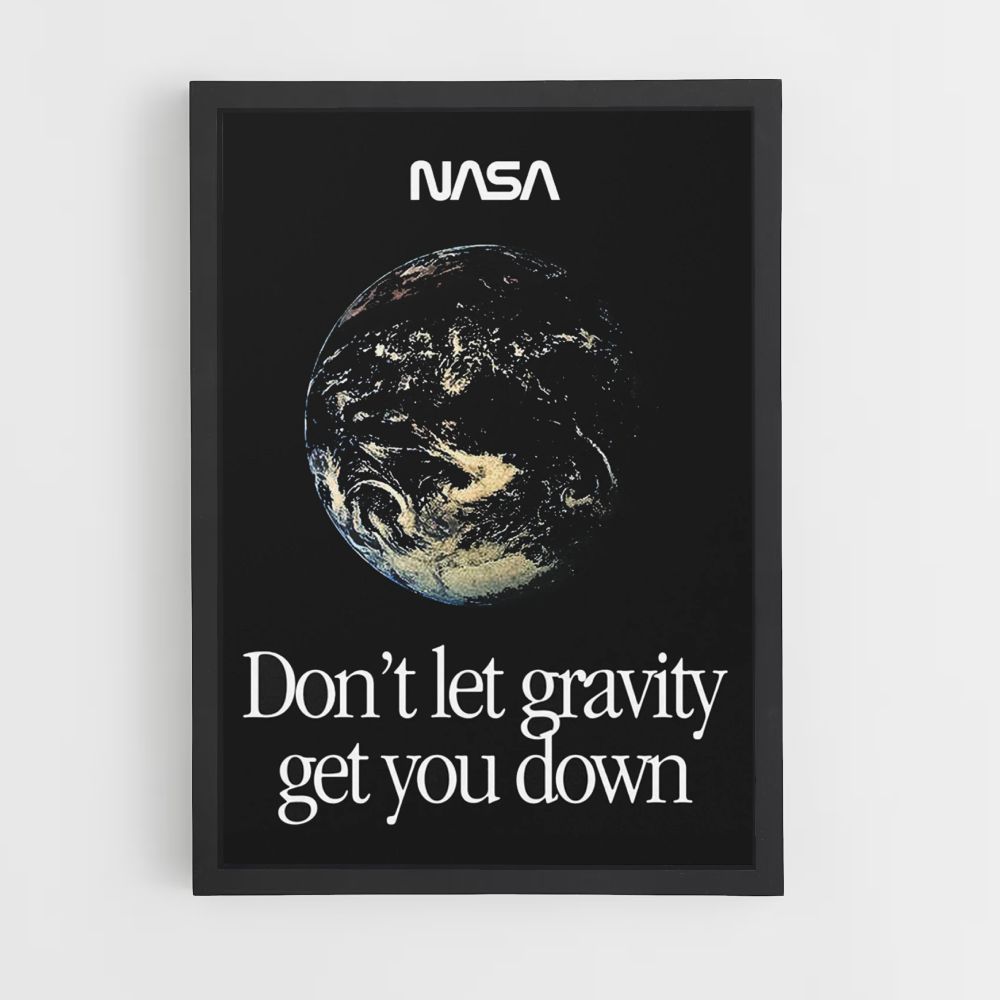 Póster Gravedad de la NASA