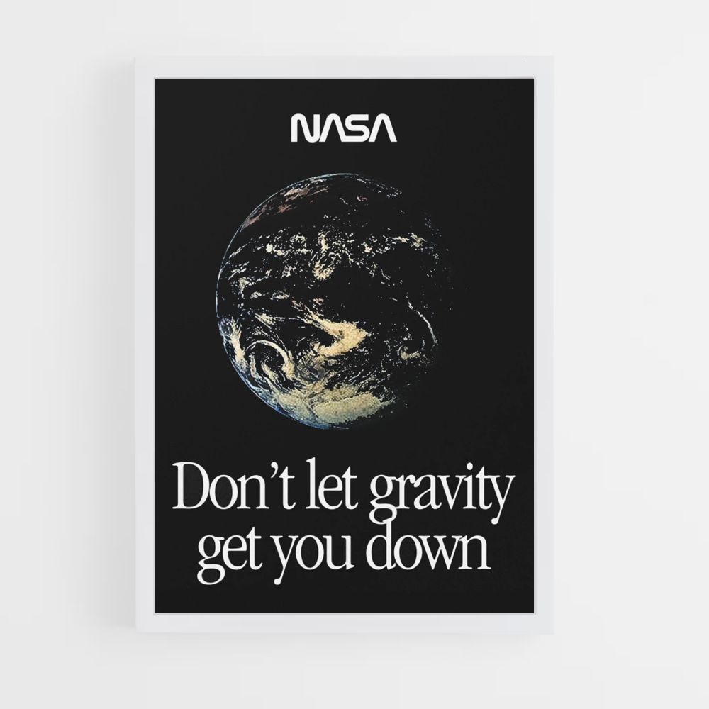 Póster Gravedad de la NASA