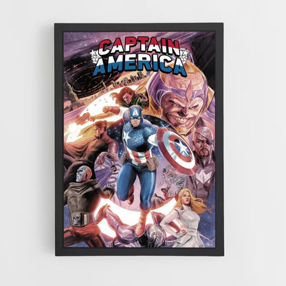 Cómics del Capitán América Póster