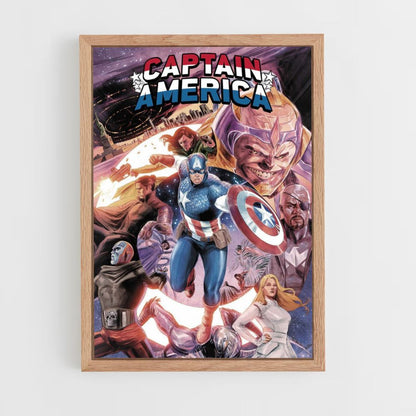 Cómics del Capitán América Póster