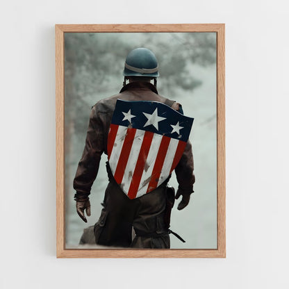 captain-america-13 cadre Bois clair