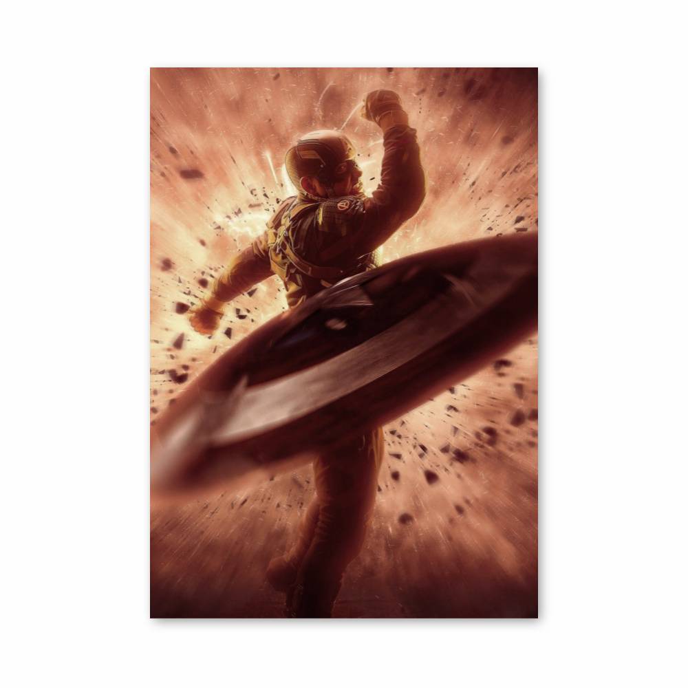 Poster Captain America Explosion