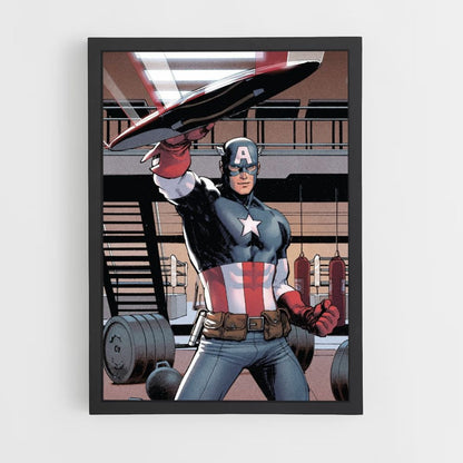 Cartel Capitán América Cómics