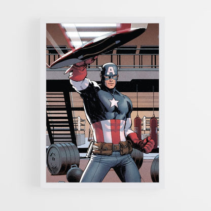 Cartel Capitán América Cómics