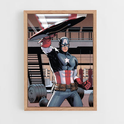 Cartel Capitán América Cómics