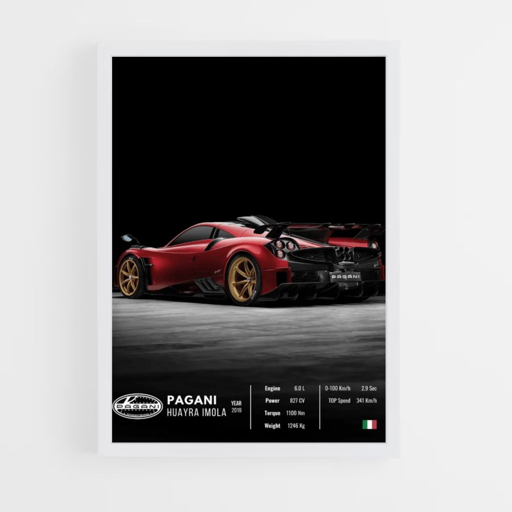 Pagani Huayra Imola Póster