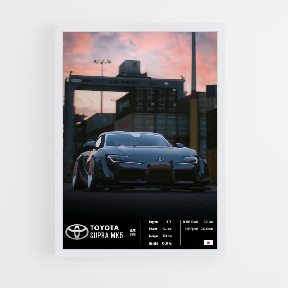 Toyota Supra MK5 Póster