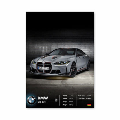 BMW M4 CSL Póster