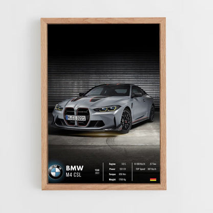 BMW M4 CSL Póster