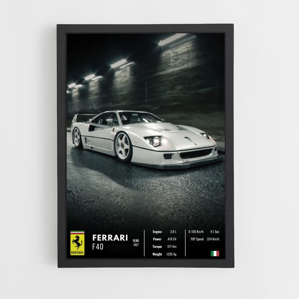 Póster Ferrari F40