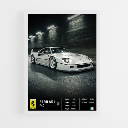 Póster Ferrari F40