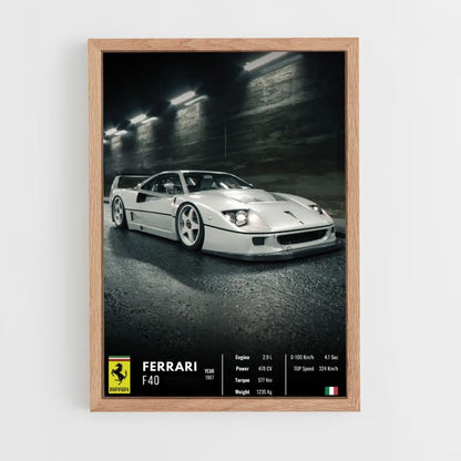 Póster Ferrari F40