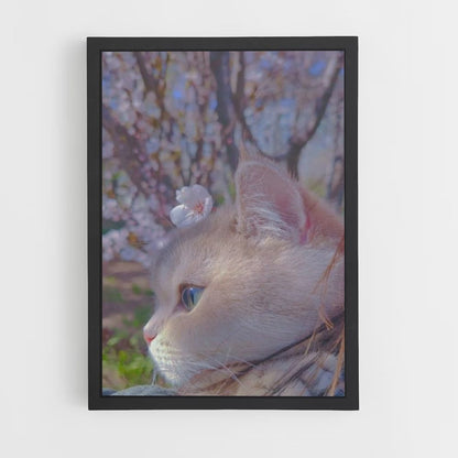 Gato Sakura Póster