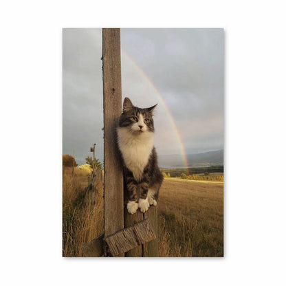 Gato arcoiris Póster