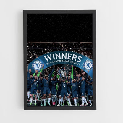 Cartel Liga de Campeones del Chelsea FC