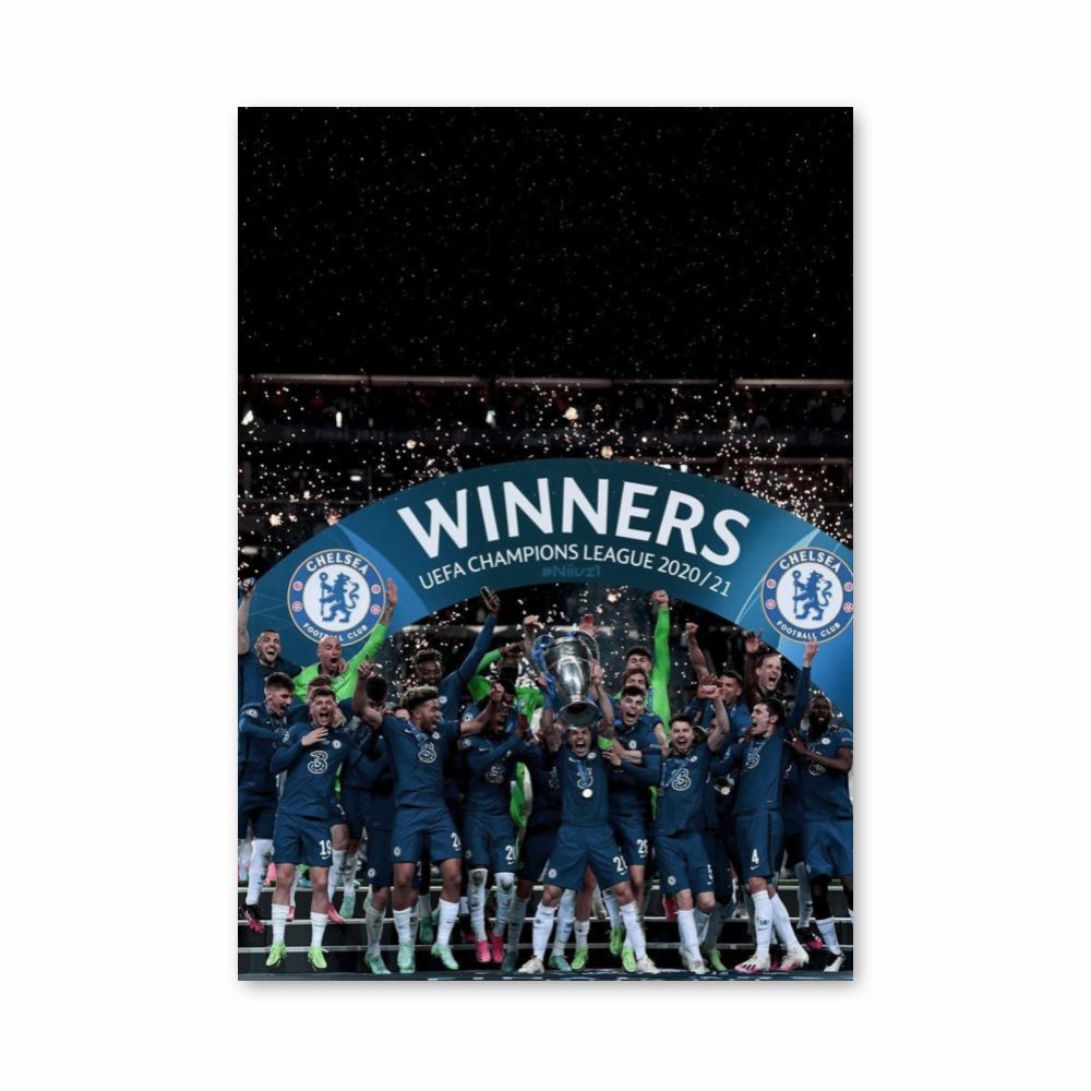 Cartel Liga de Campeones del Chelsea FC