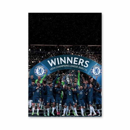 Cartel Liga de Campeones del Chelsea FC