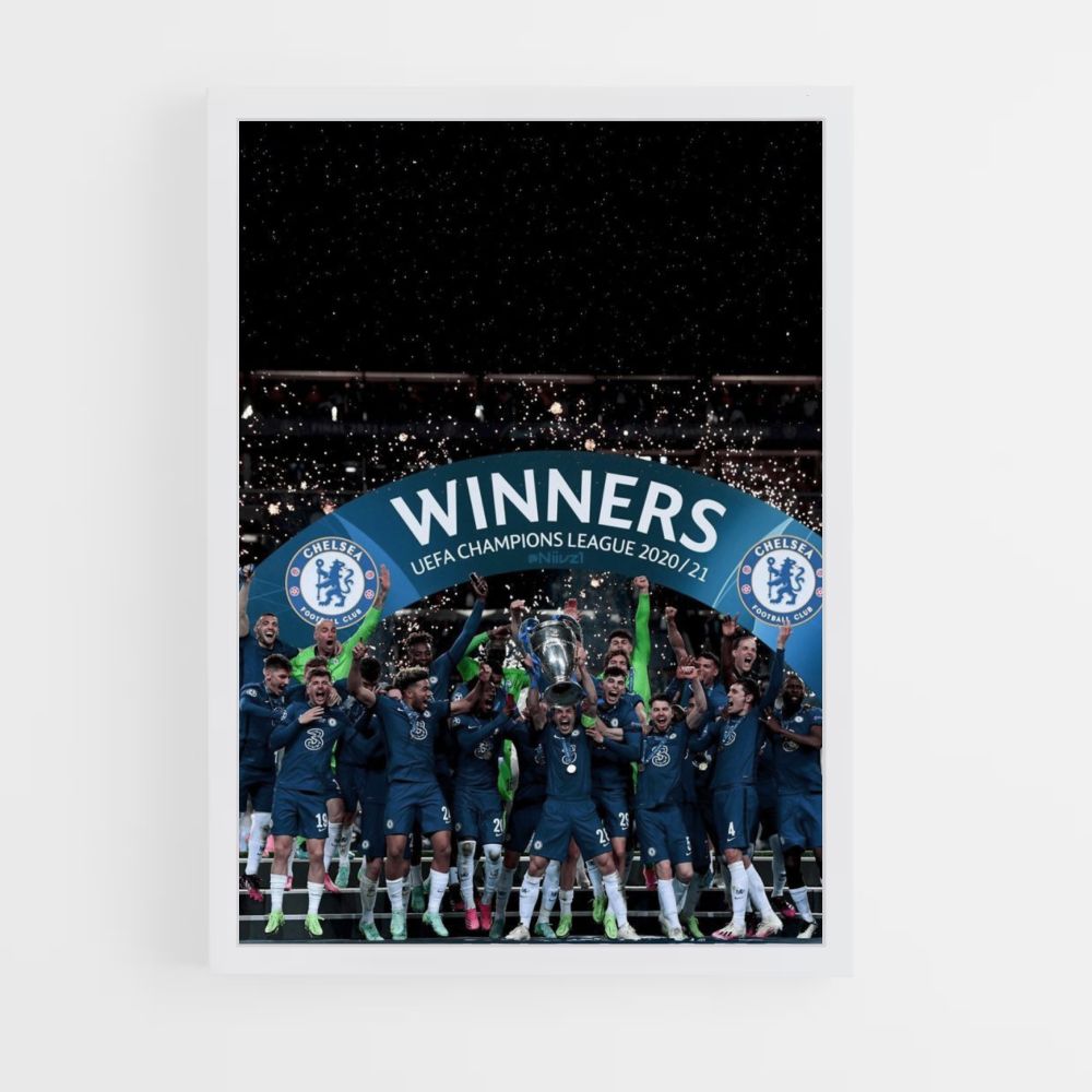 Cartel Liga de Campeones del Chelsea FC