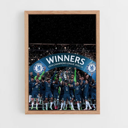 Cartel Liga de Campeones del Chelsea FC