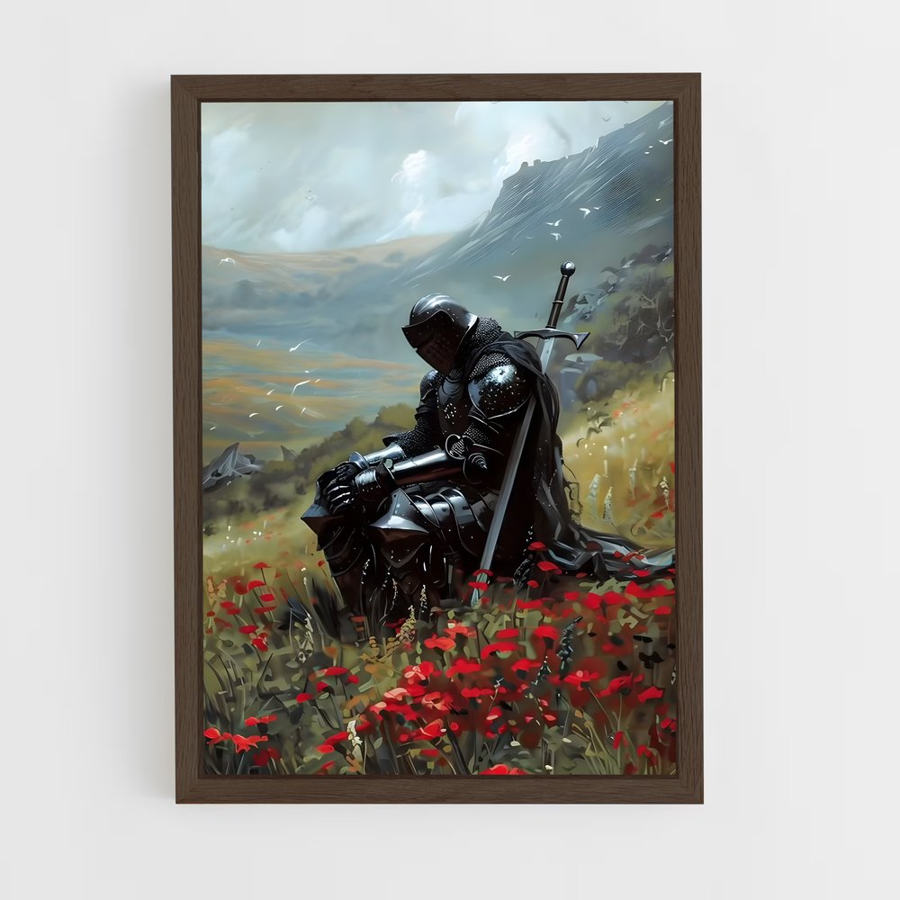 chevalier-9 cadre Bois foncé