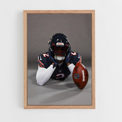 chicago-bears-2 cadre Bois clair