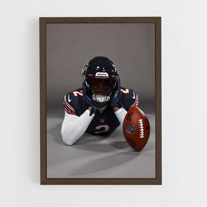 chicago-bears-2 cadre Bois foncé