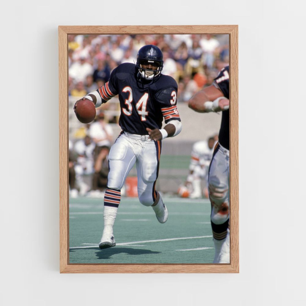 Póster El touchdown de los Chicago Bears