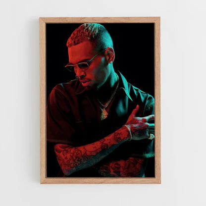 Chris Brown Oscuro Póster