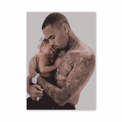 Póster Chris Brown Niño