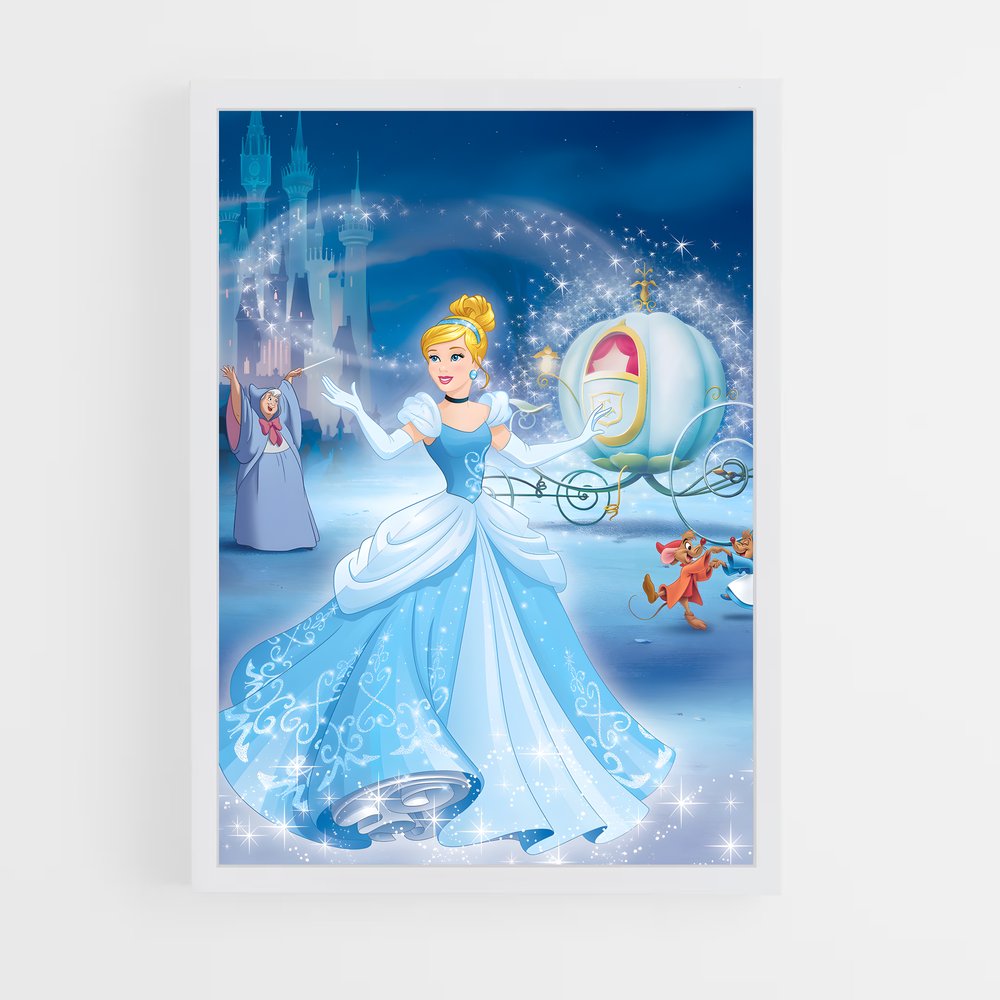 cindarella-5 cadre Blanc