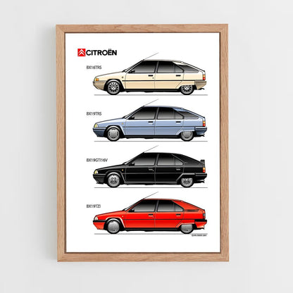 citroen-7 cadre Bois clair