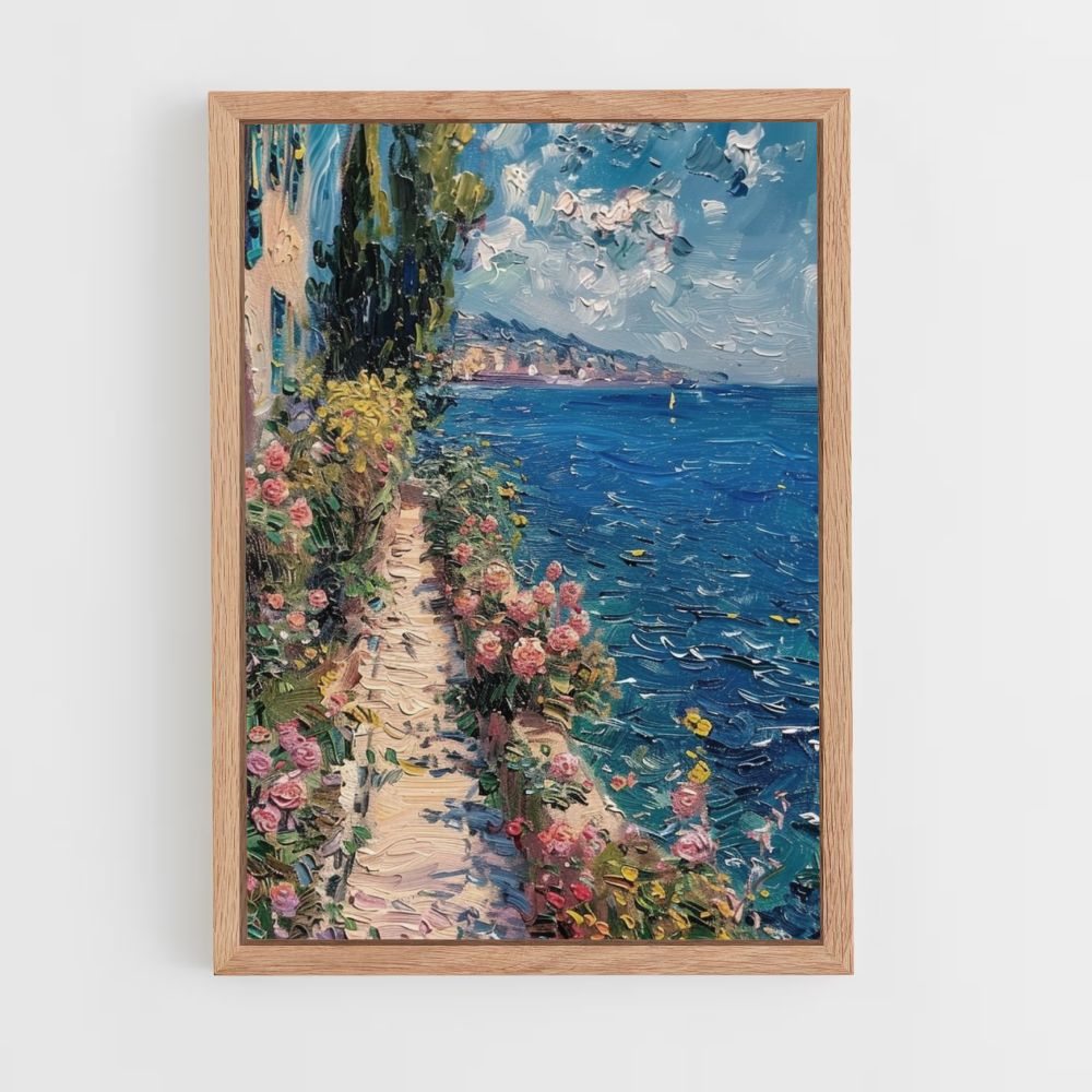 Póster Monet Costa Azul