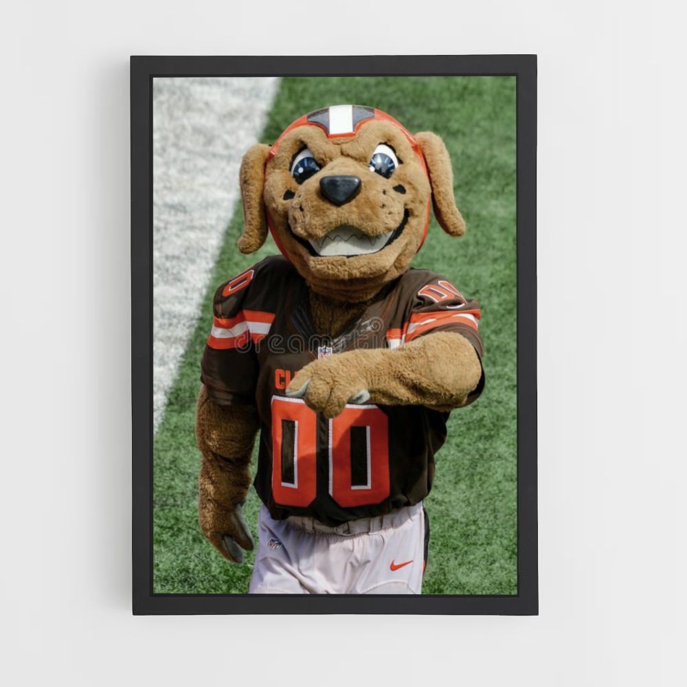 Mascota de los Cleveland Browns Póster