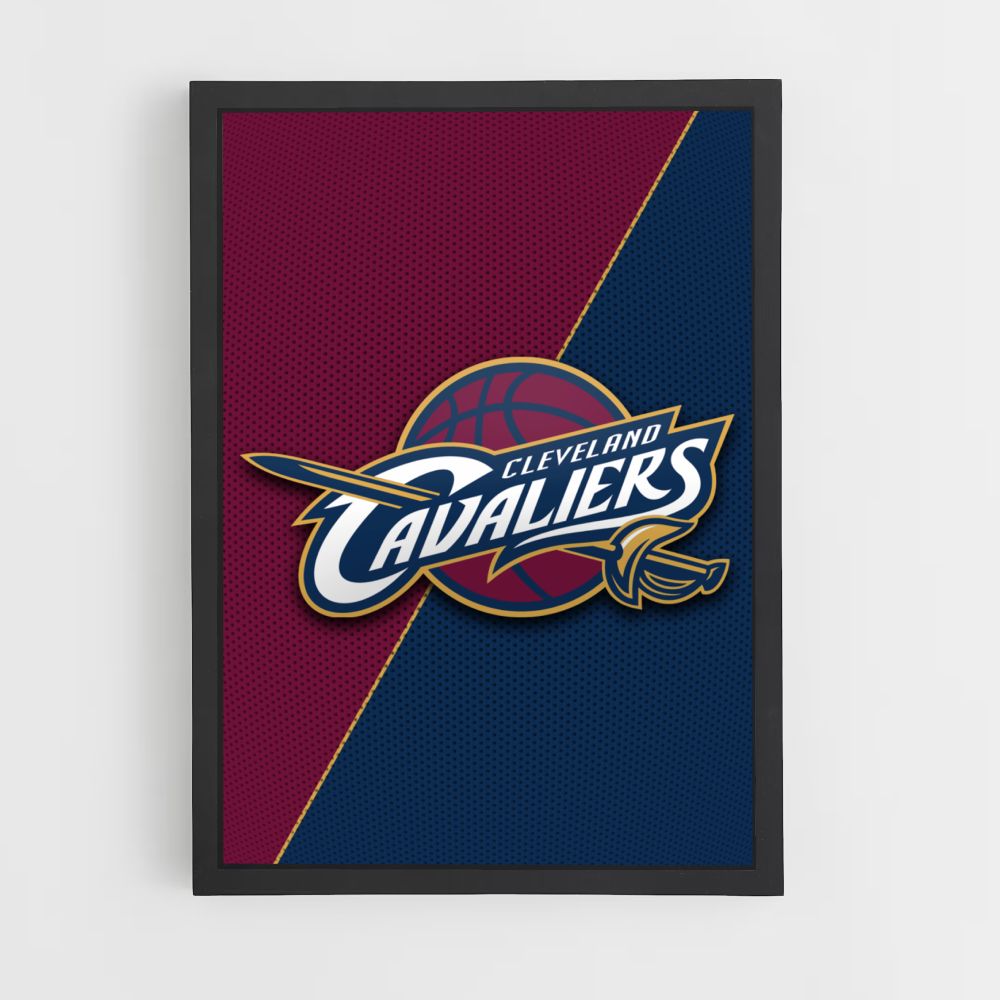 Logotipo de los Cavaliers de Cleveland Póster