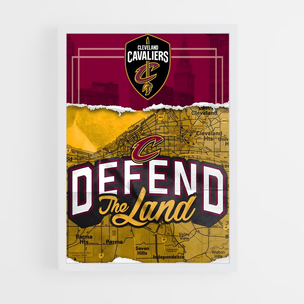 cleveland-cavaliers-3 cadre Blanc