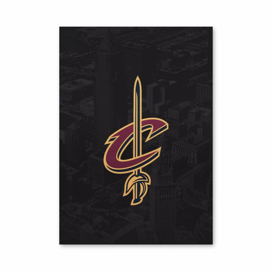 Espada de los Cavaliers de Cleveland Póster