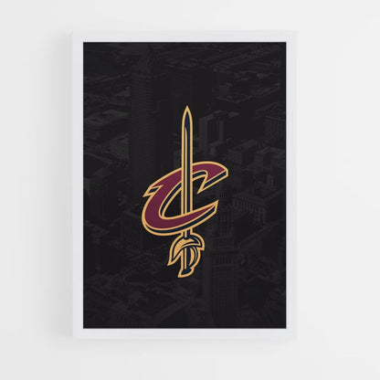 Espada de los Cavaliers de Cleveland Póster